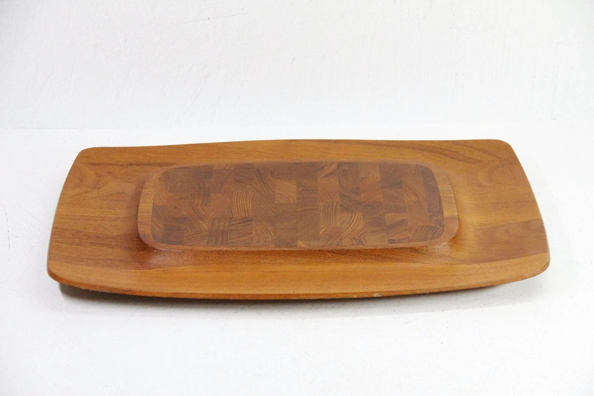 Jens Quistgaard Dansk Charcuterie Board-Teak Serving Tray - Debra Hall Lifestyle