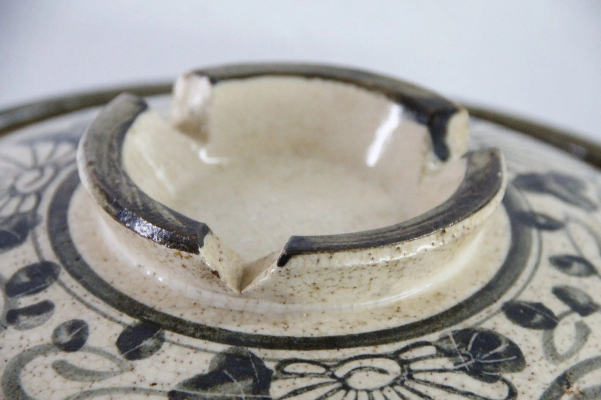 Large Donabe Pot Vintage Japanese Handmade Stoneware - Debra Hall Lifestyle