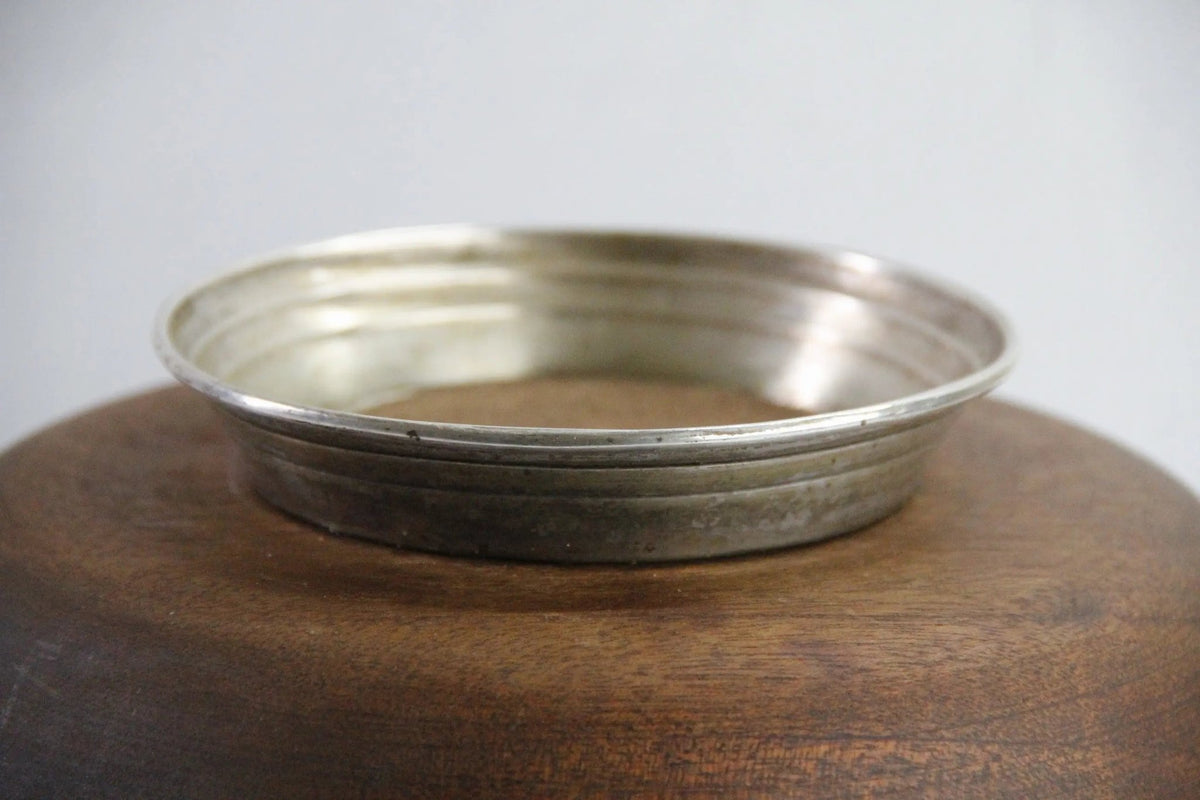 Mahogany Bowl Sterling Silver Base | Mid Century Modern - Debra Hall Lifestyle