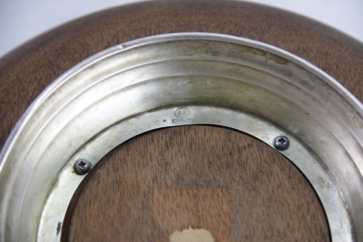 Mahogany Bowl Sterling Silver Base | Mid Century Modern - Debra Hall Lifestyle