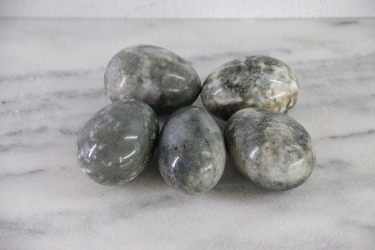 Marble Eggs Vintage | Set of 5 Natural Carved Solid Stone - Debra Hall Lifestyle