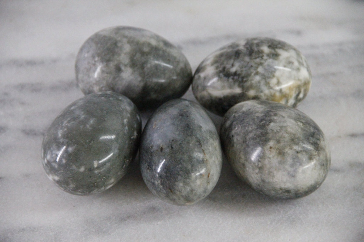 Marble Eggs Vintage | Set of 5 Natural Carved Solid Stone - Debra Hall Lifestyle