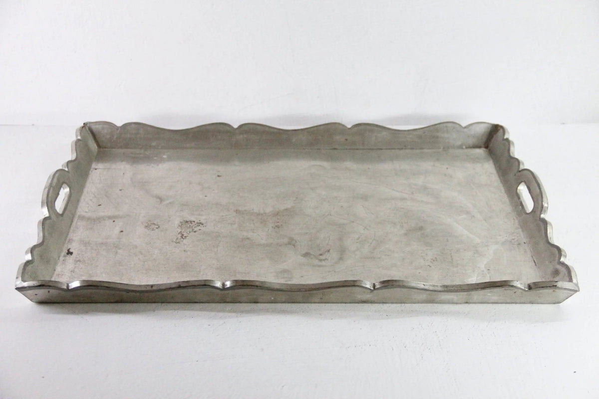 Mexican Tin Tray| Extra Large Vintage Folk Art Serving Tray - Debra Hall Lifestyle