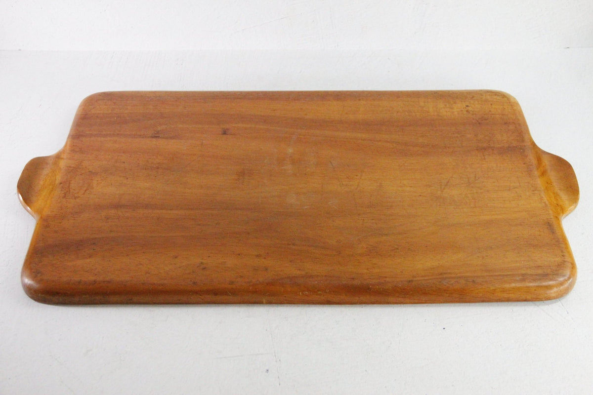 Mid Century Modern Tray | Danish Style Wood Serving - Debra Hall Lifestyle