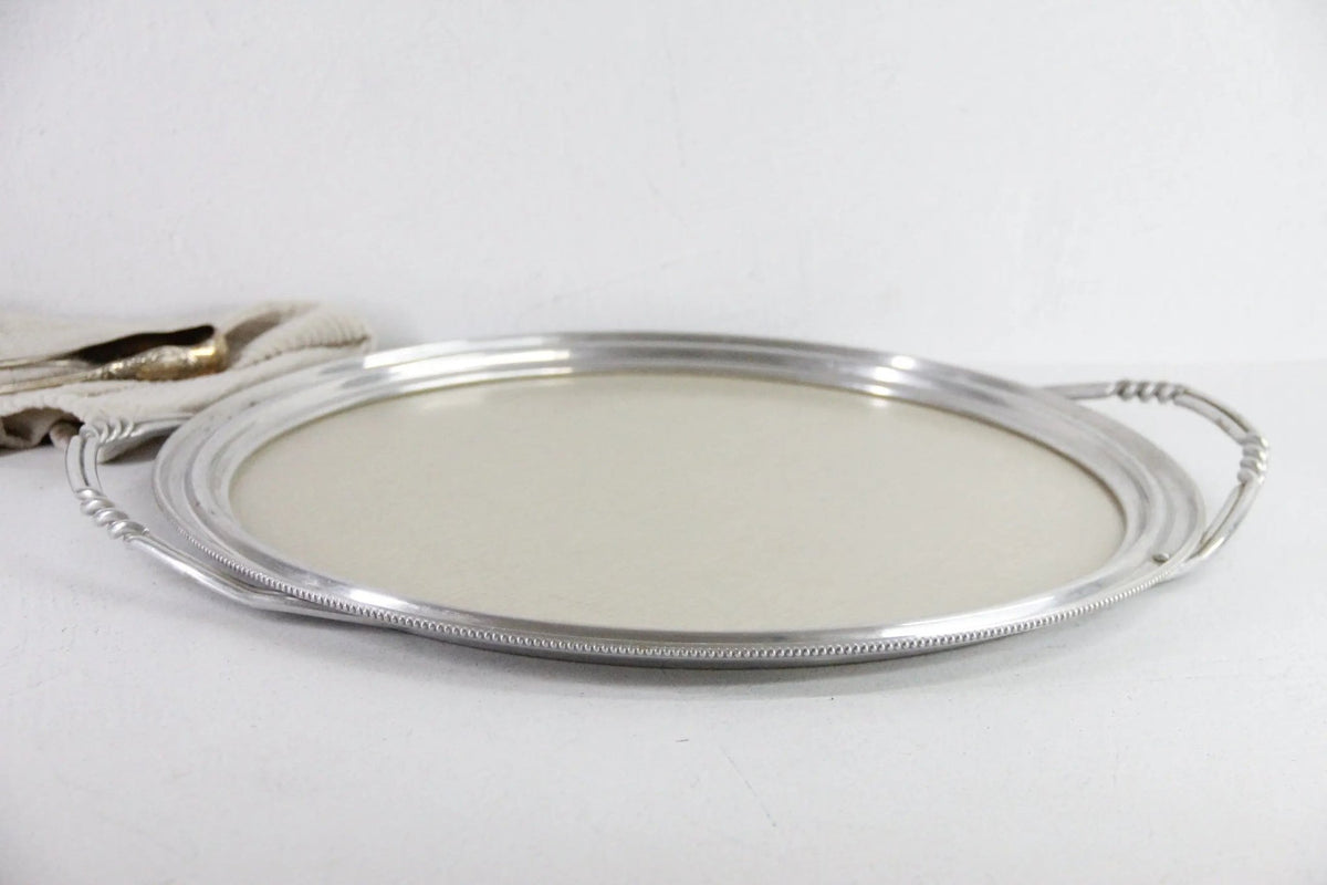 Mid Century Modern Tray | Micarta Blonde Wood Grain Barware - Debra Hall Lifestyle