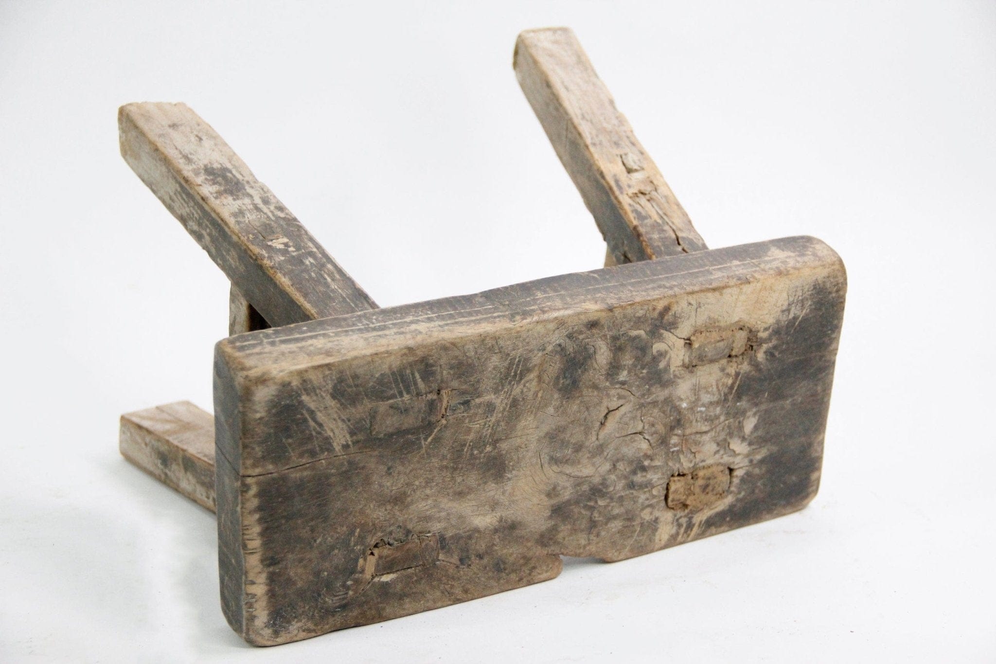 Mini Elm Stool | Wood Riser B elm stool