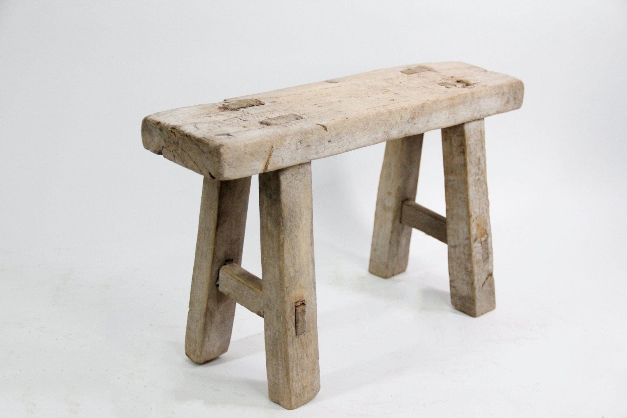 Mini Elm Stool | Wood Riser elm stool