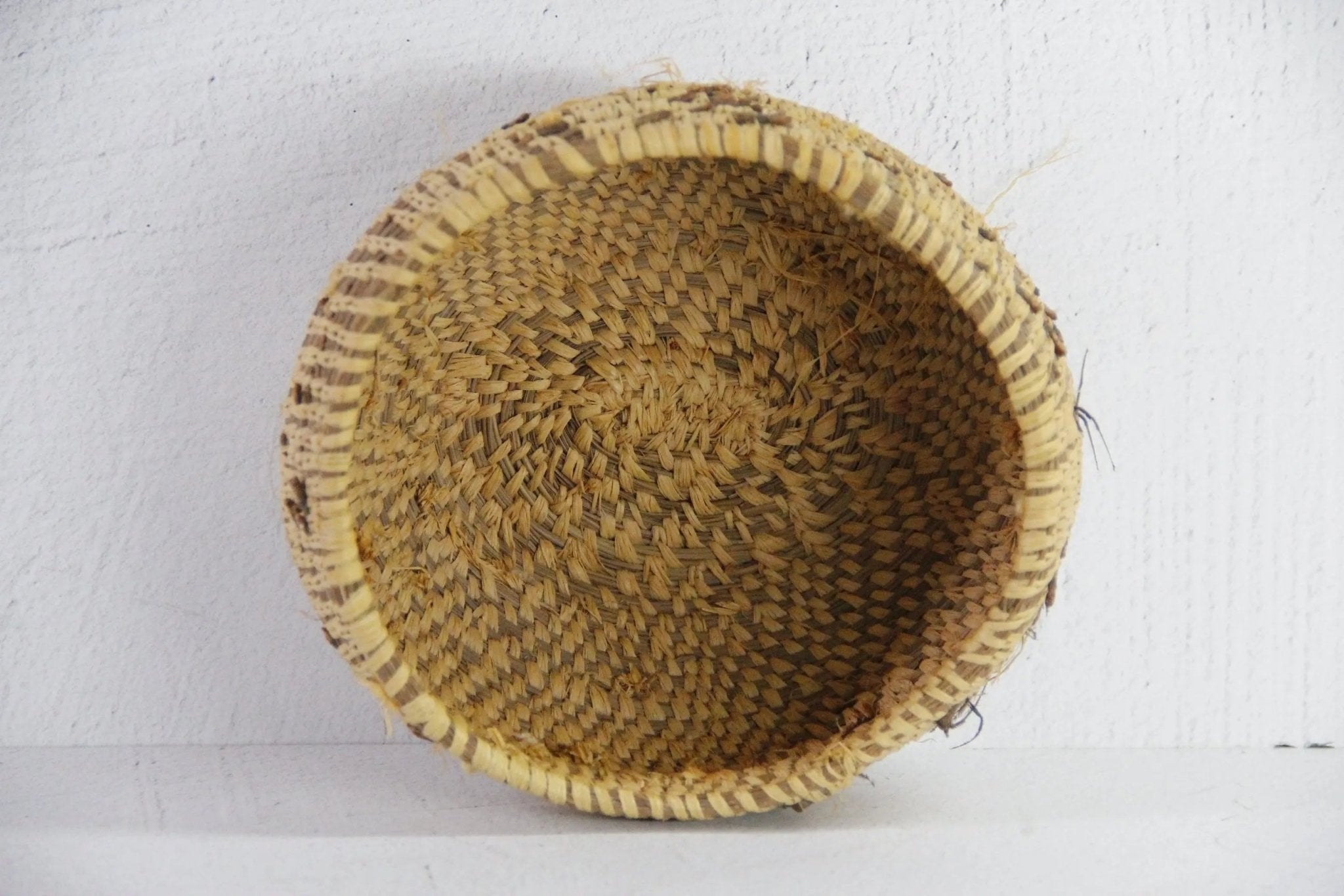 Native American Pine Needle Basket | Small Early 1900s - Debra Hall Lifestyle