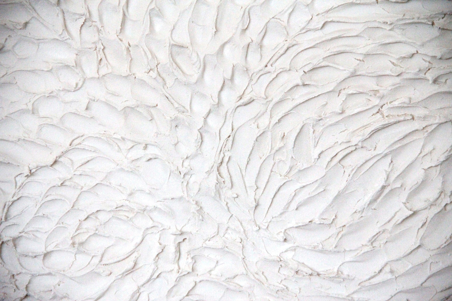 Original White Mixed Media Wall Art | Swirl Original Art