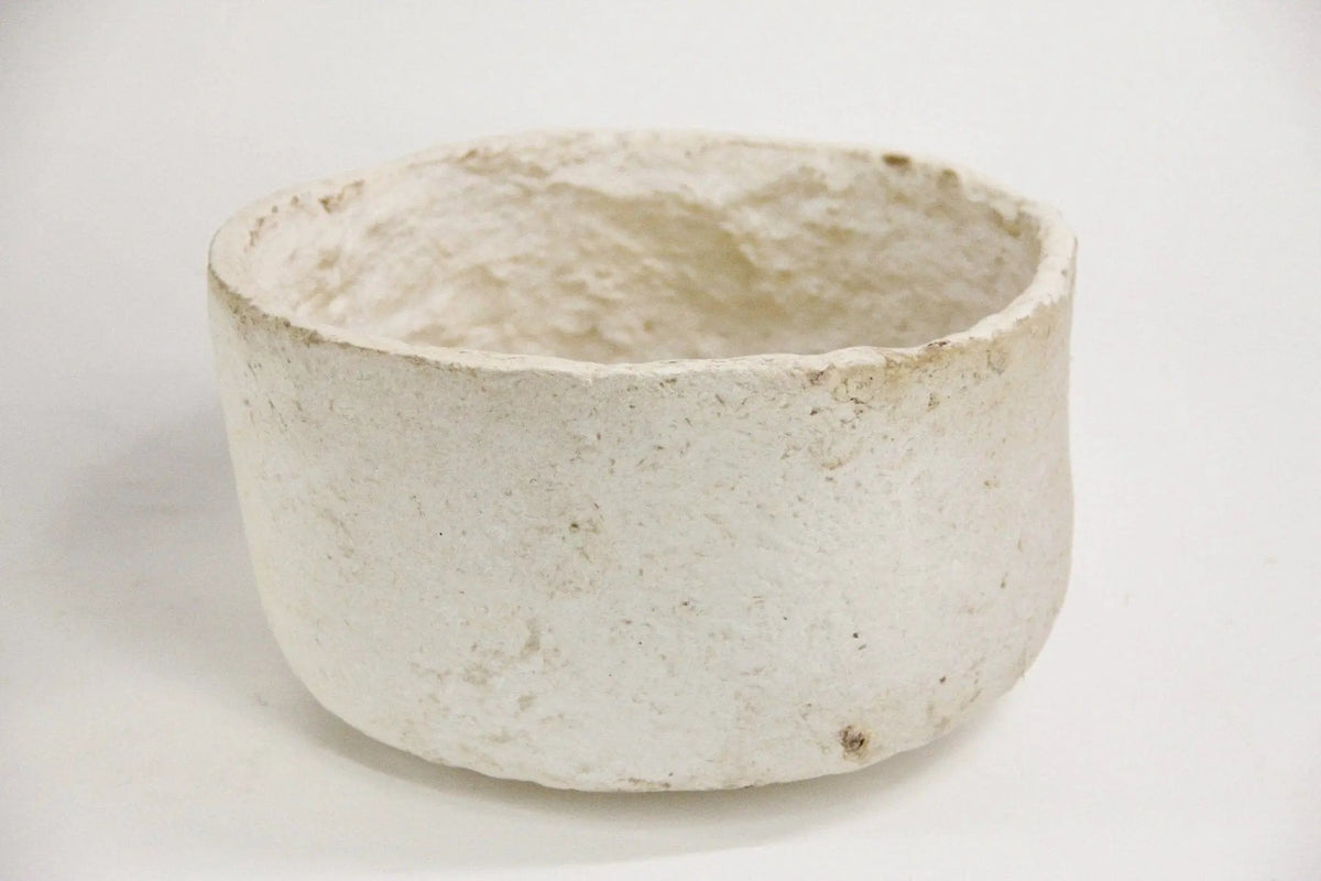 Papier Mâché Bowl | Off-White Modern Shape-Assorted - Debra Hall Lifestyle