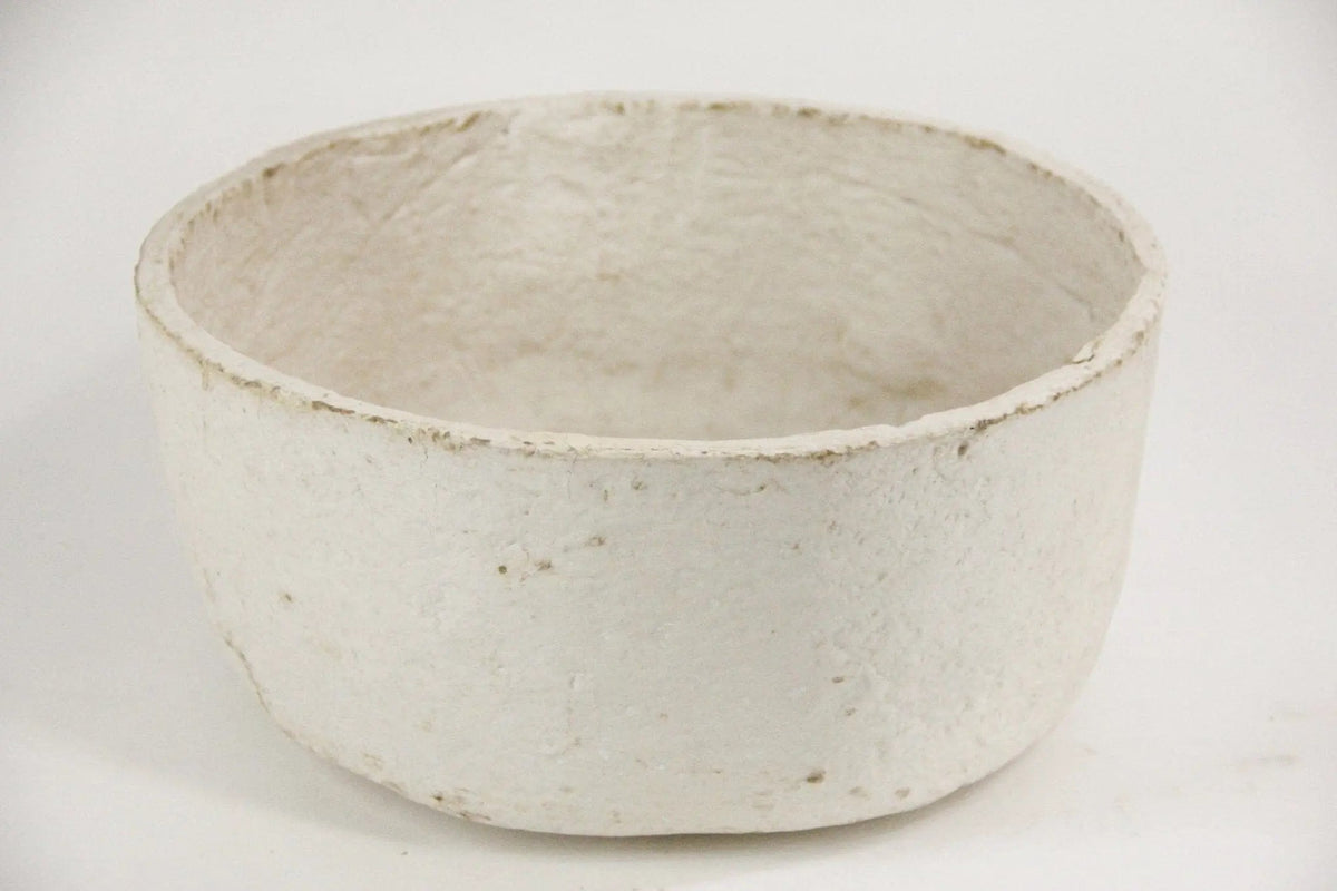 Papier Mâché Bowl | Off-White Modern Shape-Assorted - Debra Hall Lifestyle
