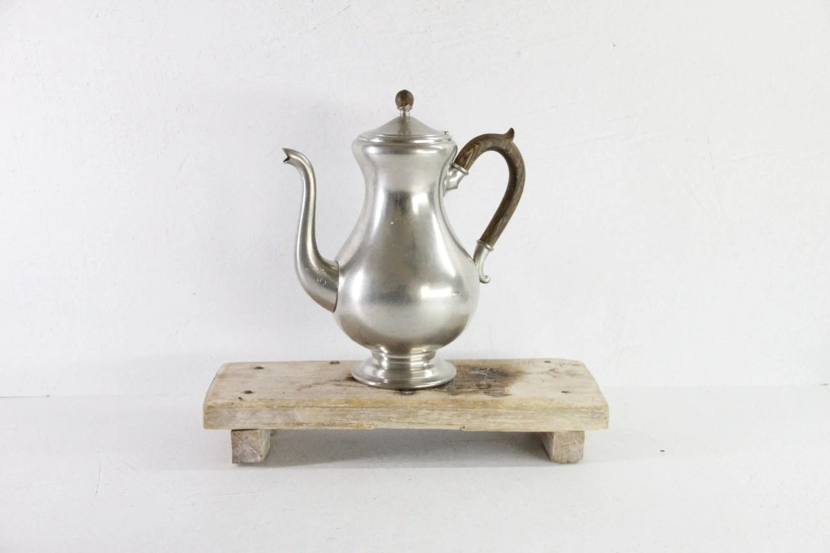 Pewter Coffee Pot by Royal Holland | Midcentury Modern Design - Debra Hall Lifestyle