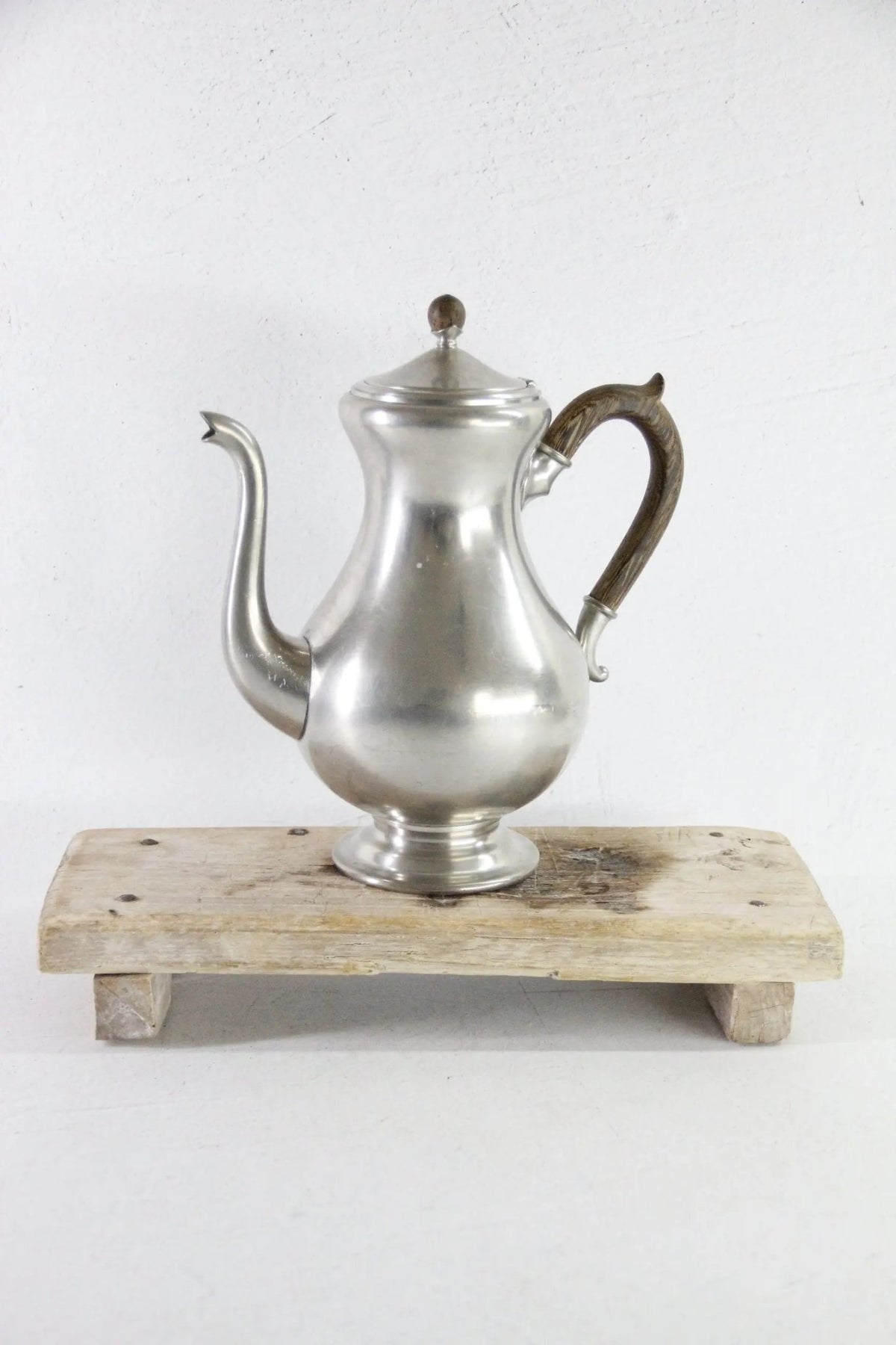 Pewter Coffee Pot by Royal Holland | Midcentury Modern Design - Debra Hall Lifestyle