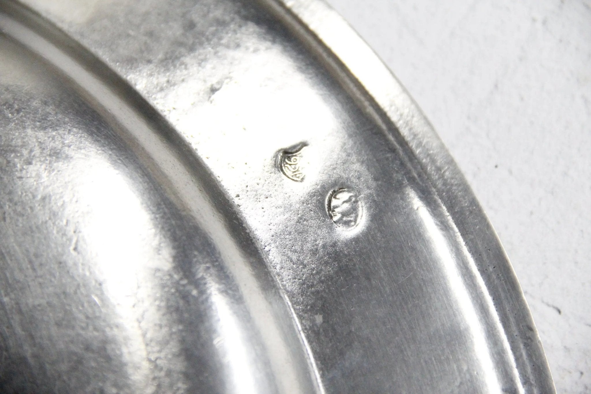 Pewter Platter | Italian Deep Round Serving Tray Hand Crafted - Debra Hall Lifestyle