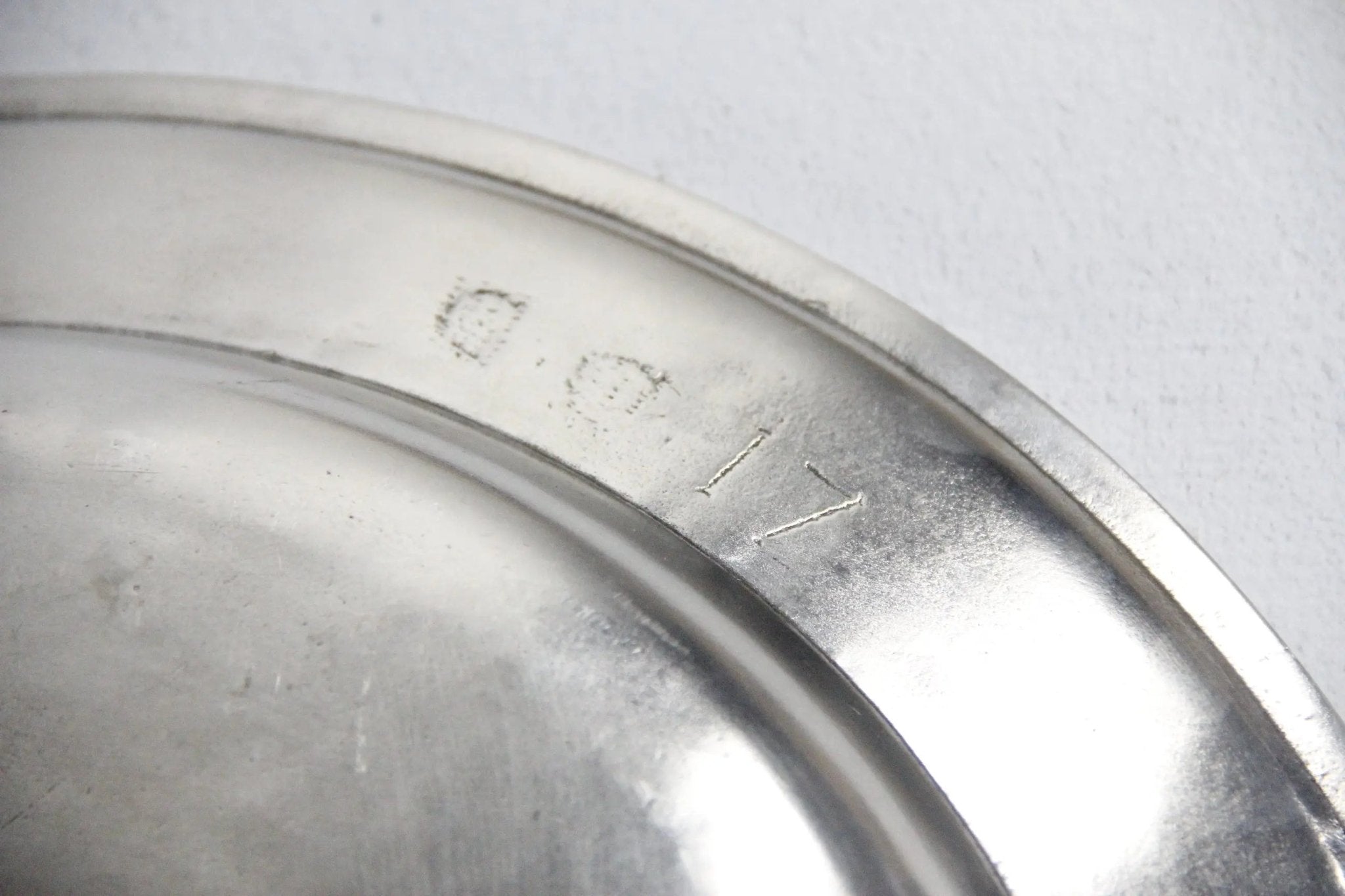 Pewter Platter | Italian Deep Round Serving Tray Hand Crafted - Debra Hall Lifestyle