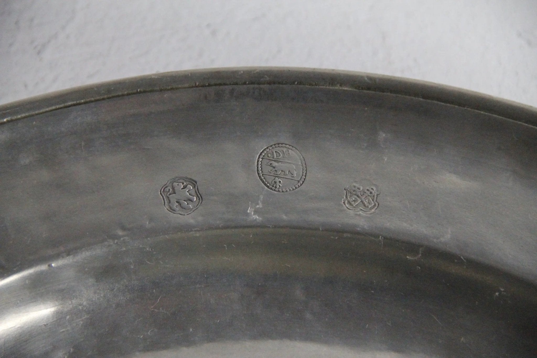 Pewter Platter | Italian Deep Round Serving Tray Hand Crafted - Debra Hall Lifestyle