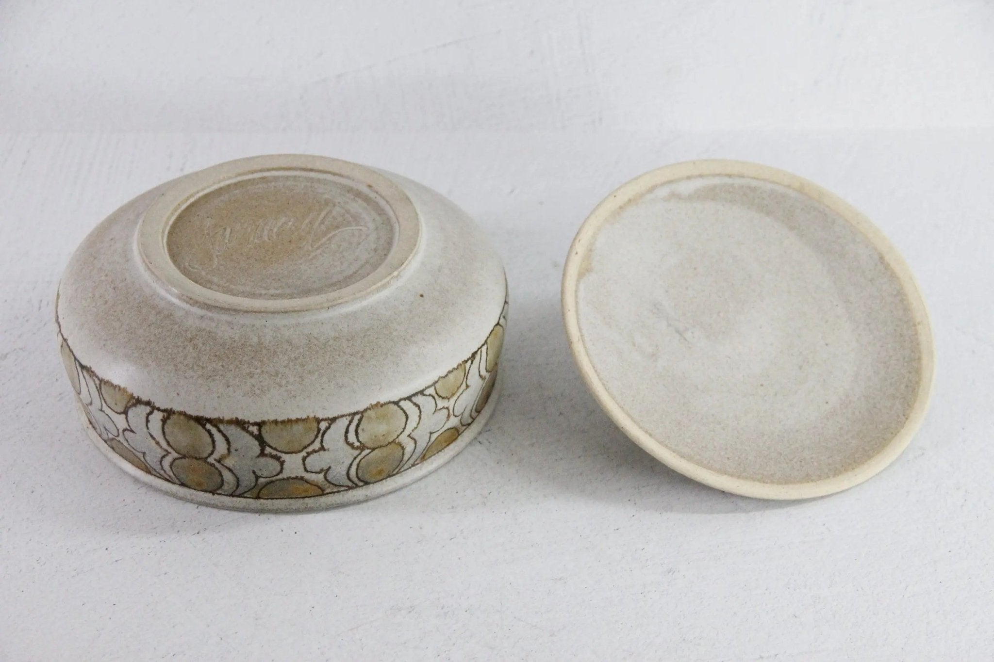 Pottery Casserole Dish With Lid | Vintage Studio Ceramic - Debra Hall Lifestyle