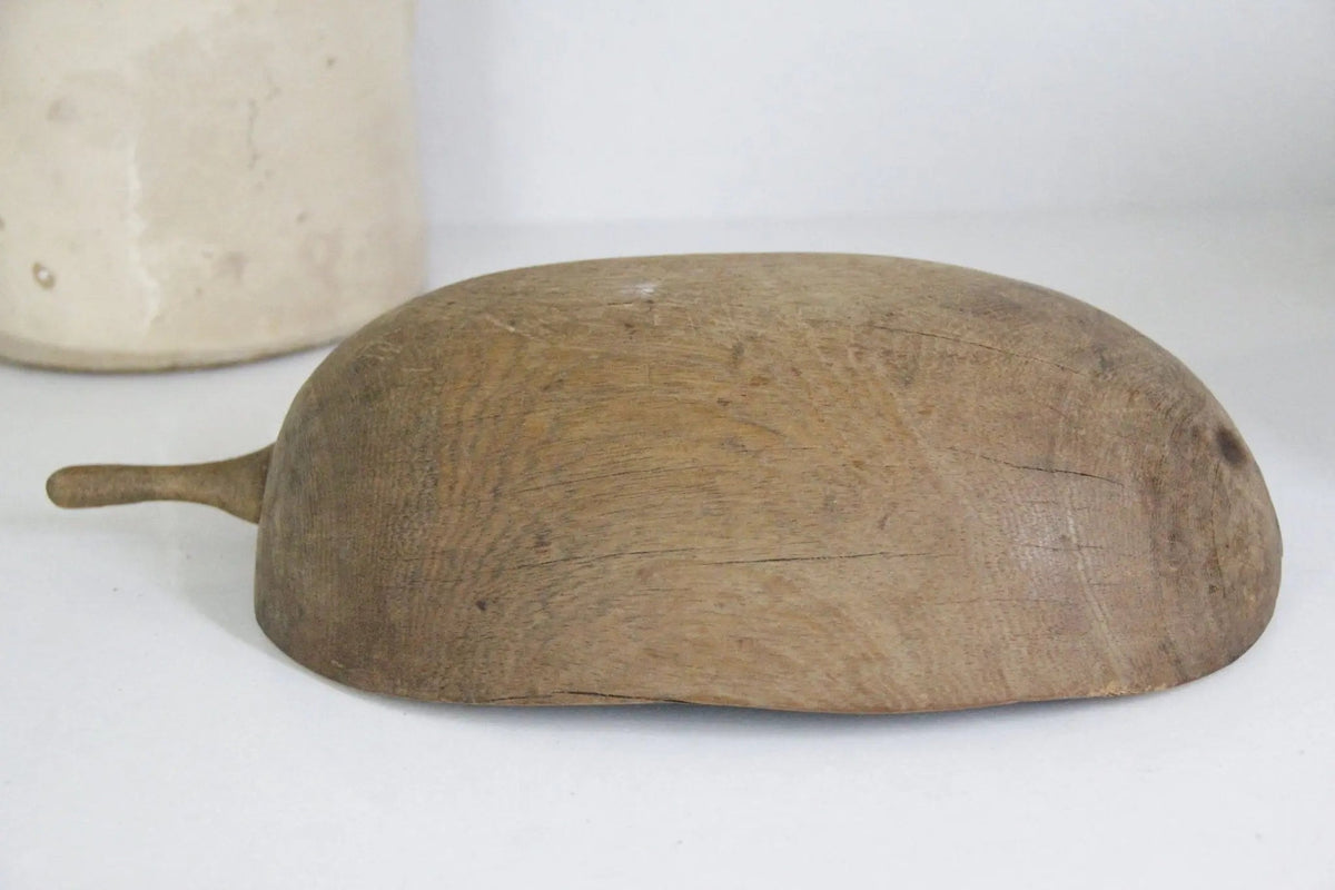 Primitive Wooden Bowl | Hand-Made African With Handle - Debra Hall Lifestyle