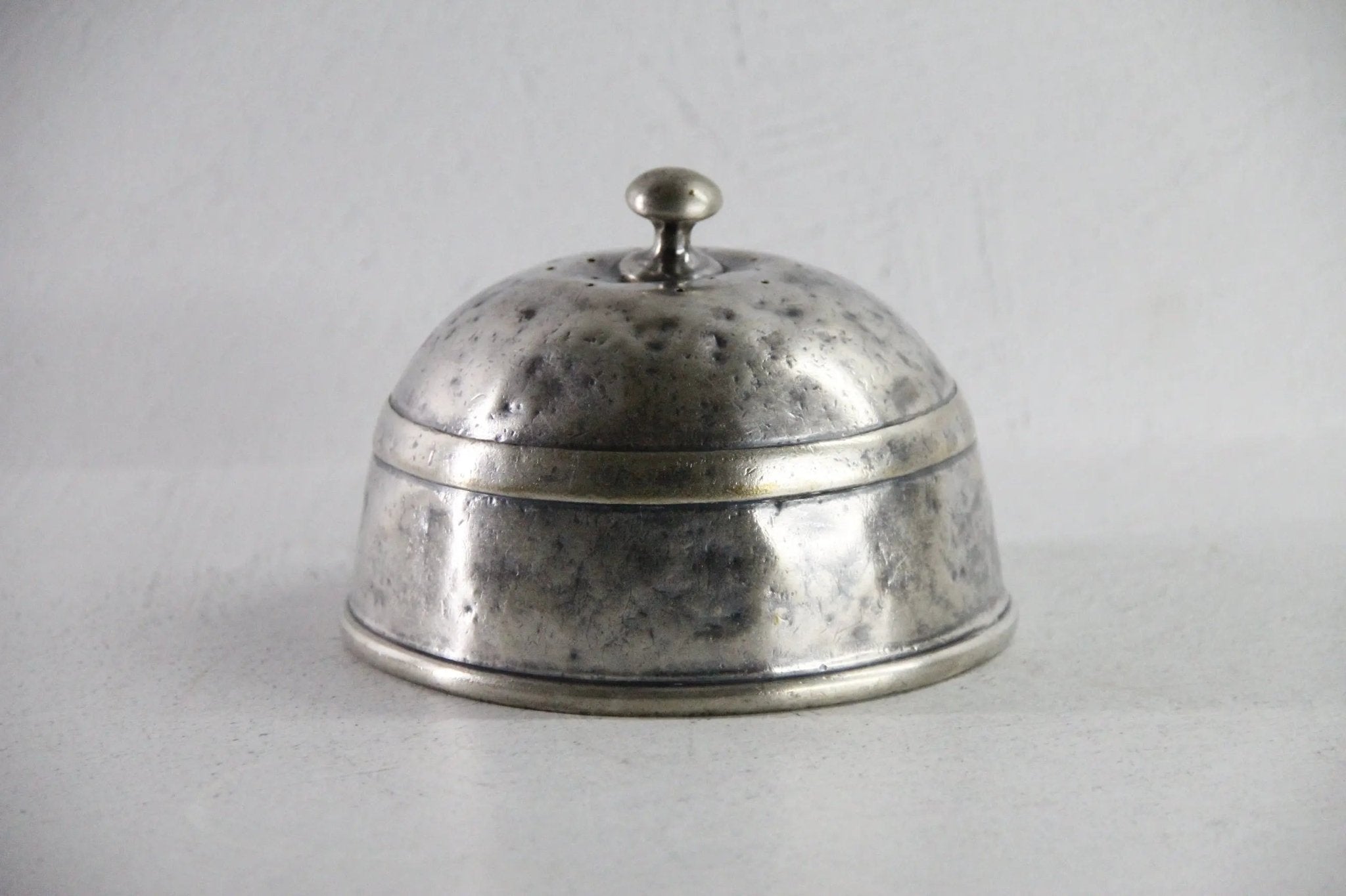 Silver Dome Food Cover Antique | Reed & Barton Hotel Silver Cheese - Debra Hall Lifestyle