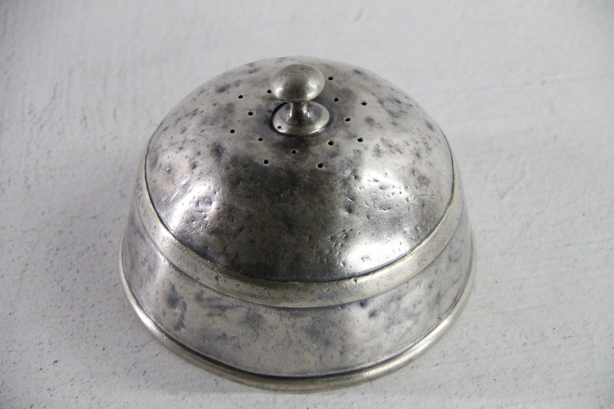 Silver Dome Food Cover Antique | Reed & Barton Hotel Silver Cheese - Debra Hall Lifestyle