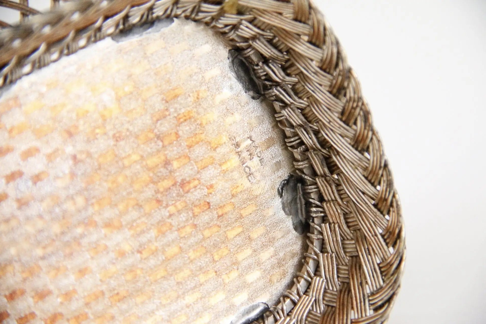 Silver Wine Bottle Holder France | Hand Woven Wine Basket - Debra Hall Lifestyle