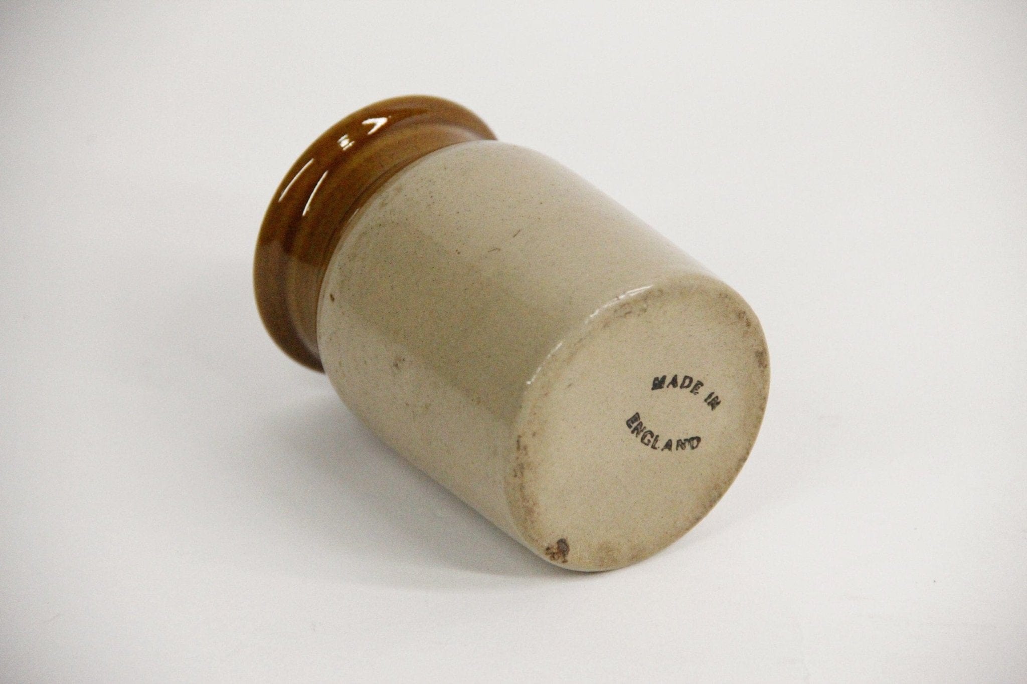 Antique Stoneware Canning Jars | England small bottom - Debra Hall Lifestyle