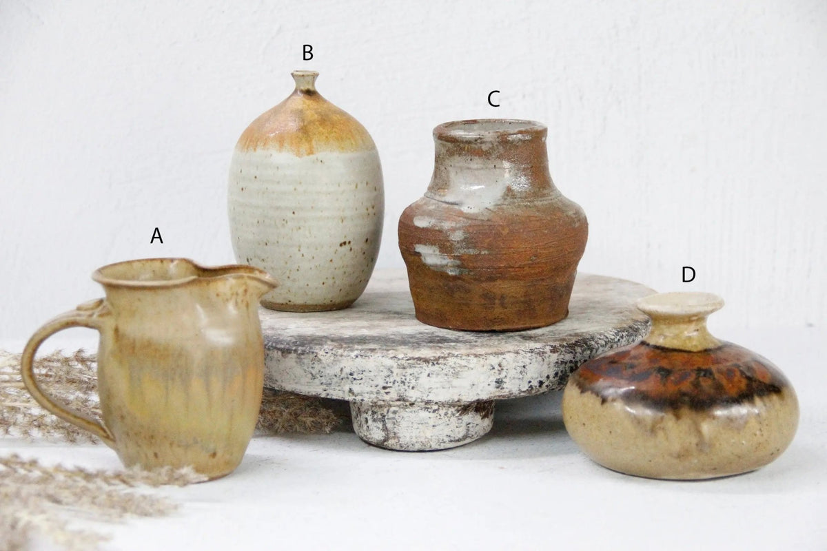 Studio Pottery | Assorted Vintage Pottery Vessel-Vase - Debra Hall Lifestyle