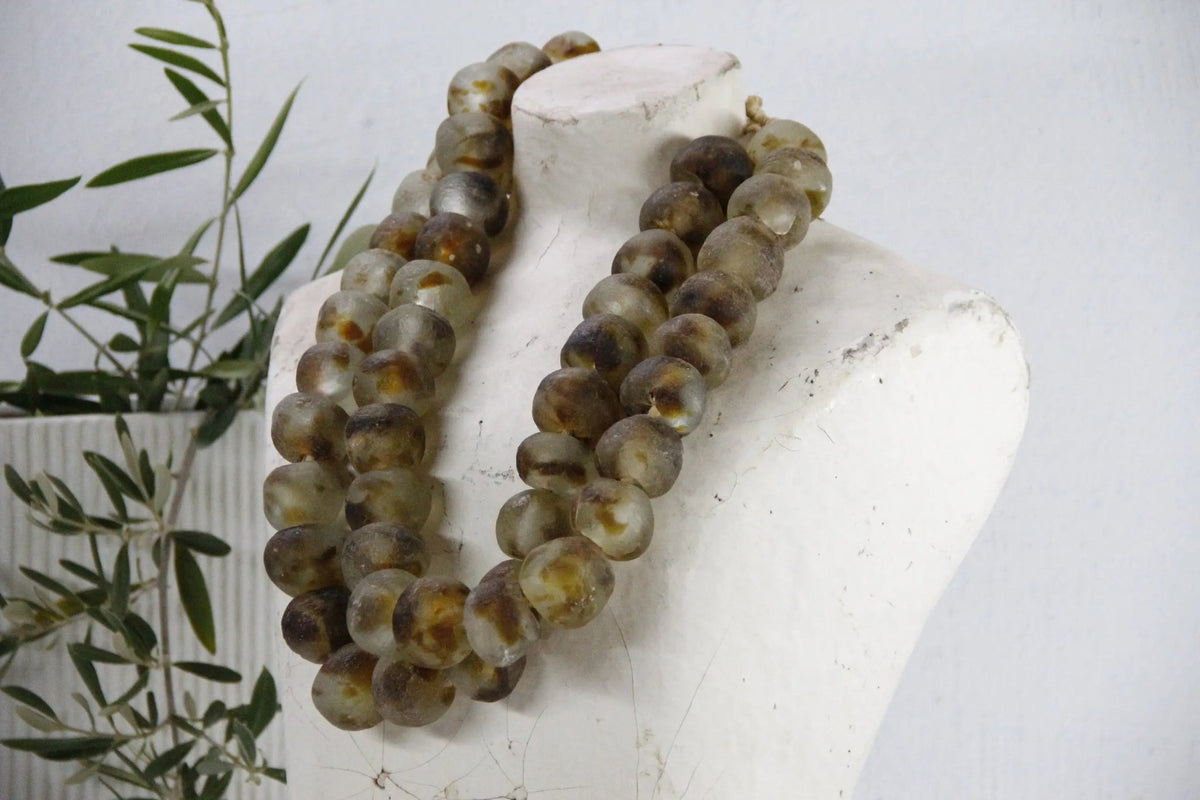 Vintage African Beads | Jumbo Recycled Glass | Desert - Debra Hall Lifestyle