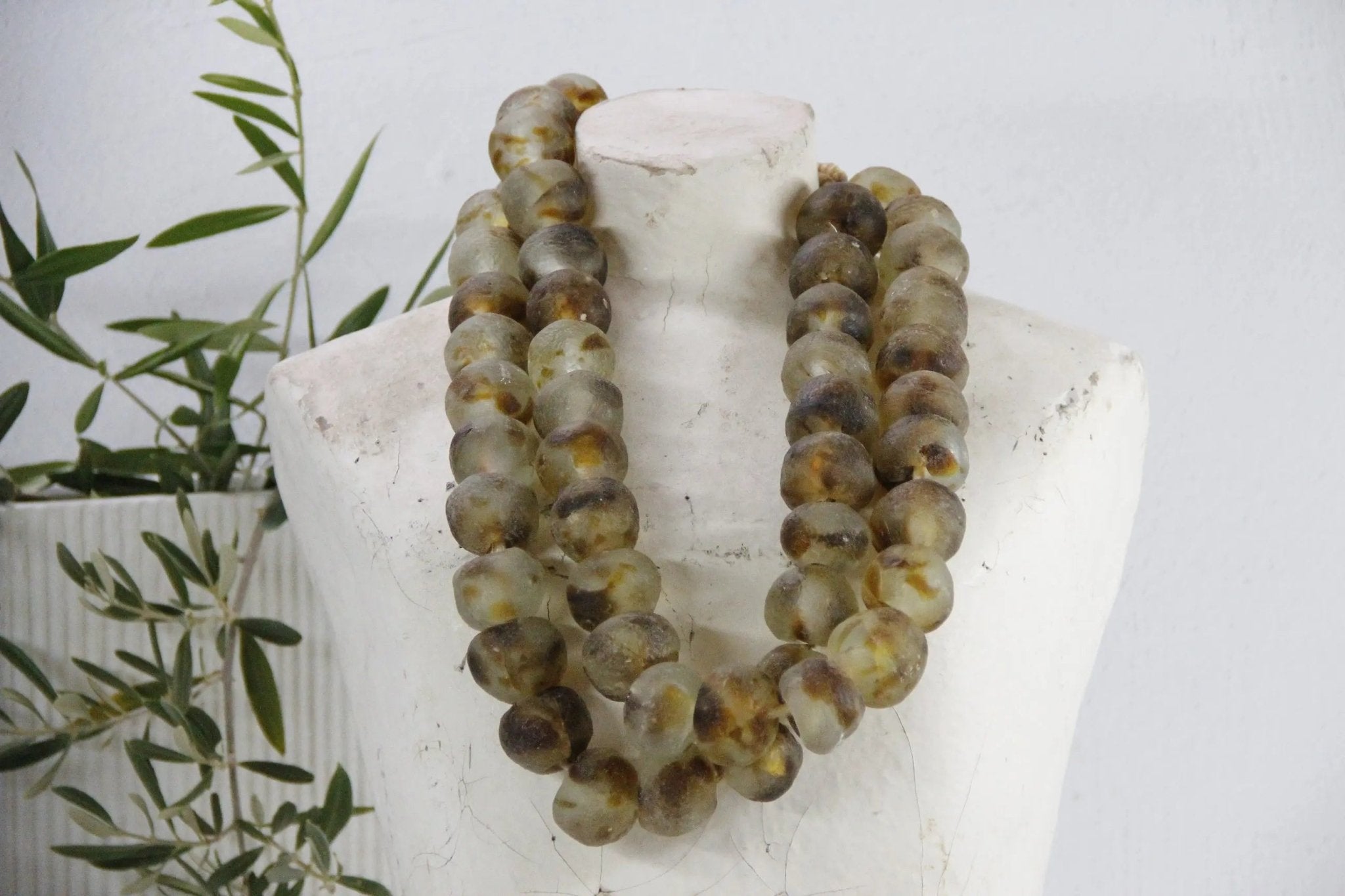 Vintage African Beads | Jumbo Recycled Glass | Desert - Debra Hall Lifestyle
