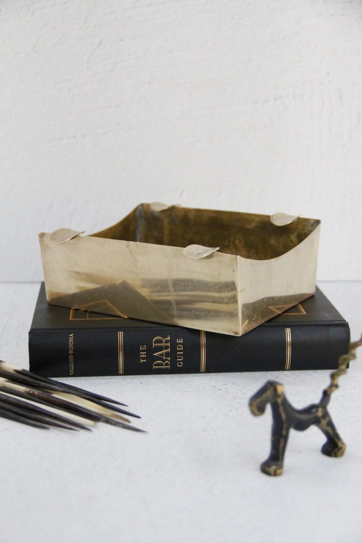 Vintage Brass Ashtray-Cigar | Hand-Made Spain-Large - Debra Hall Lifestyle