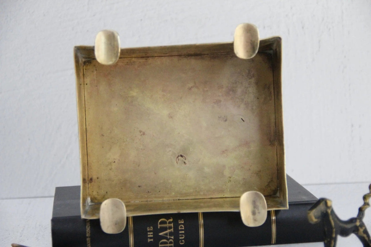 Vintage Brass Ashtray-Cigar | Hand-Made Spain-Large - Debra Hall Lifestyle