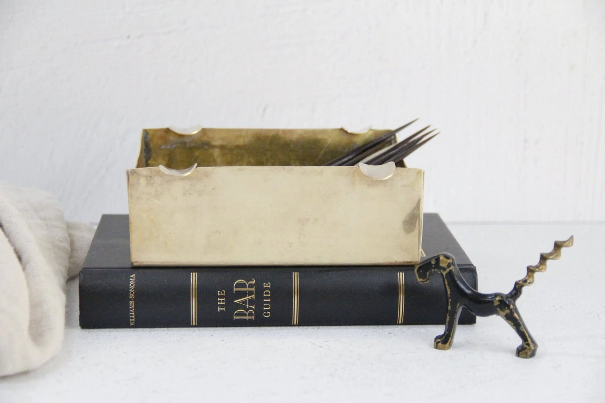 Vintage Brass Ashtray-Cigar | Hand-Made Spain-Large - Debra Hall Lifestyle