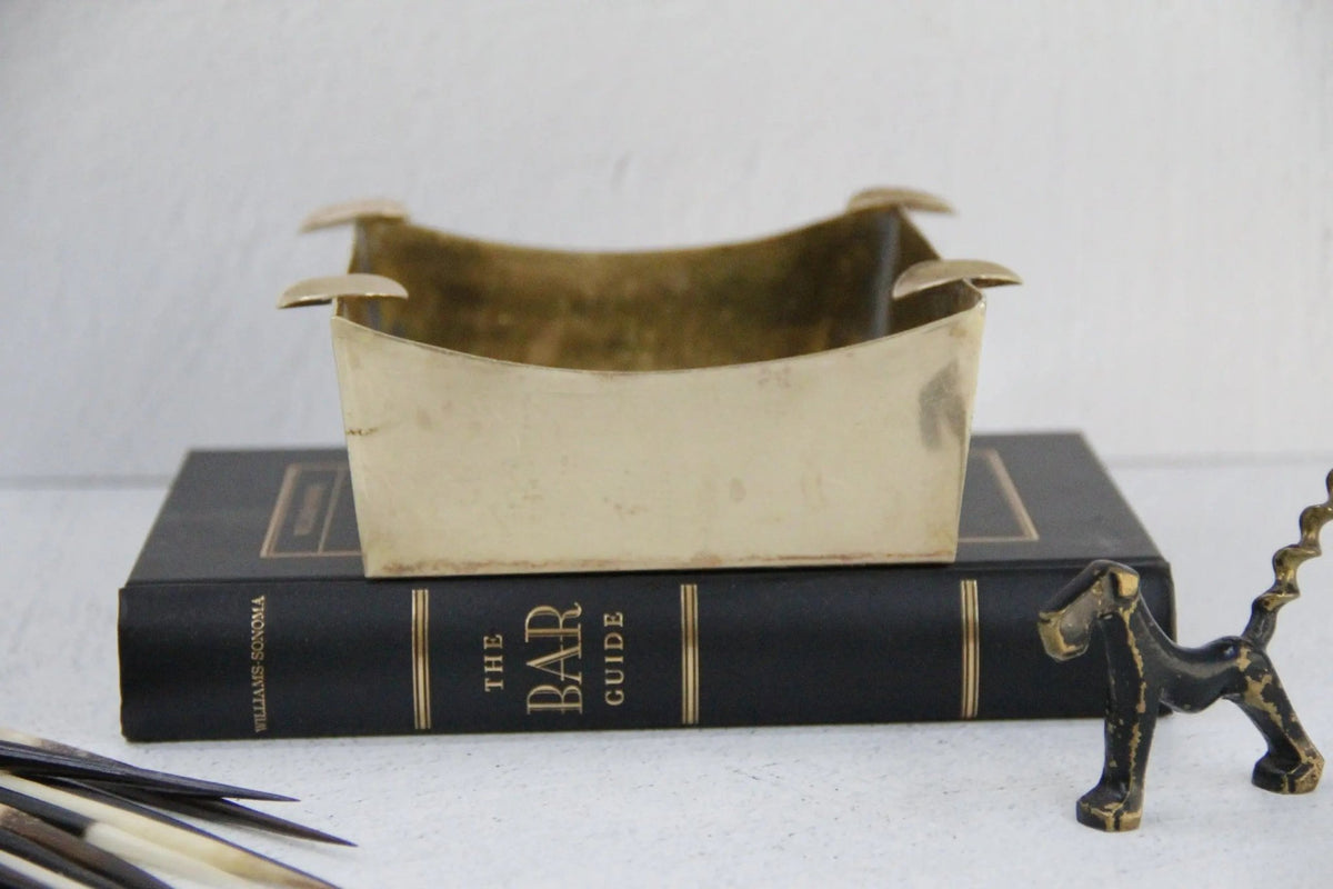 Vintage Brass Ashtray-Cigar | Hand-Made Spain-Large - Debra Hall Lifestyle