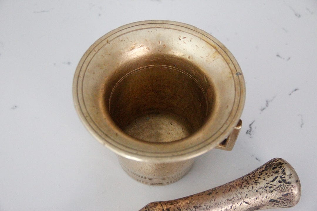 Vintage Brass Mortar & Pestle | Apothecary Mortars & Pestles