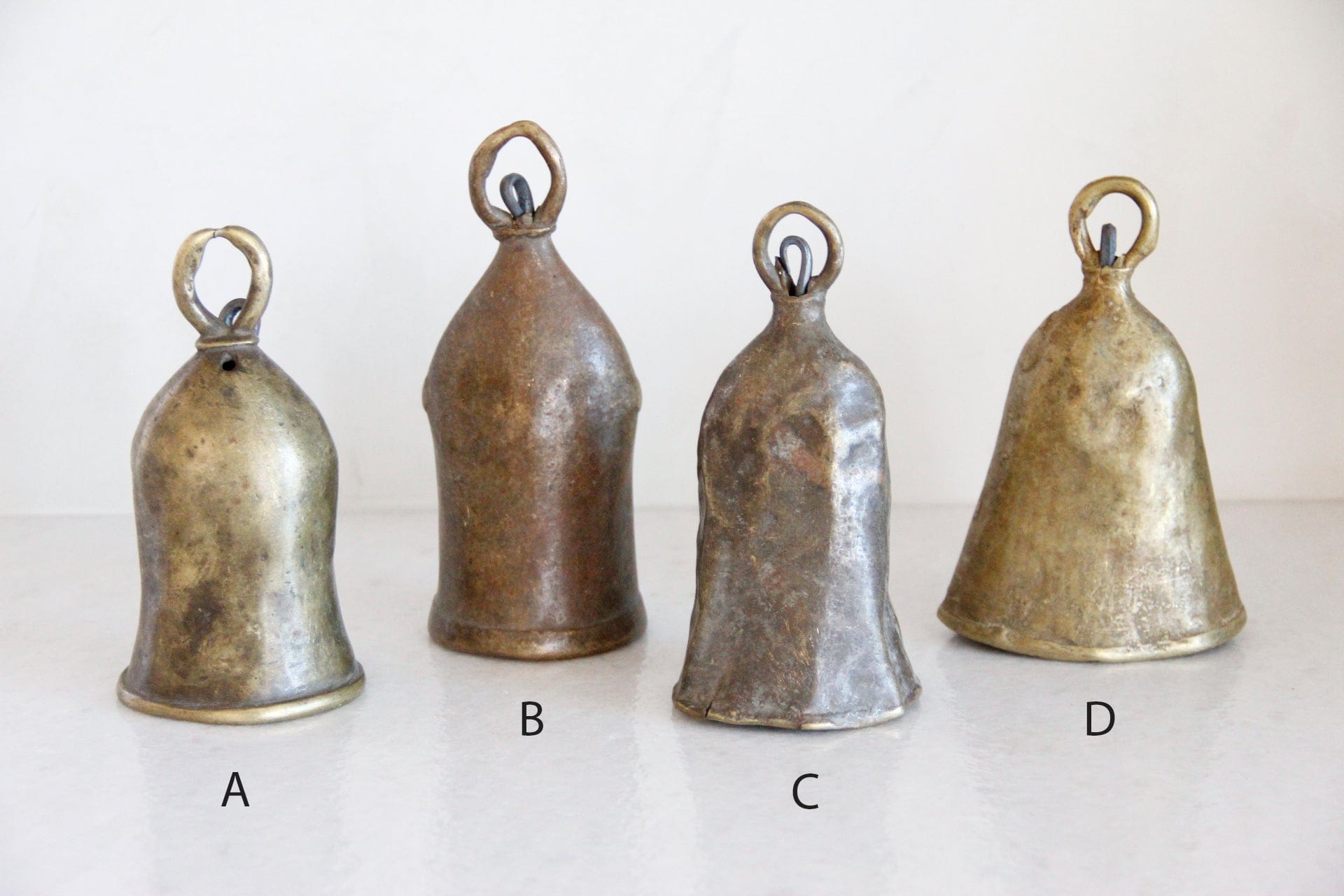 Vintage Brass Nigerian Cow Bell | Solid Brass Bell Medium Object