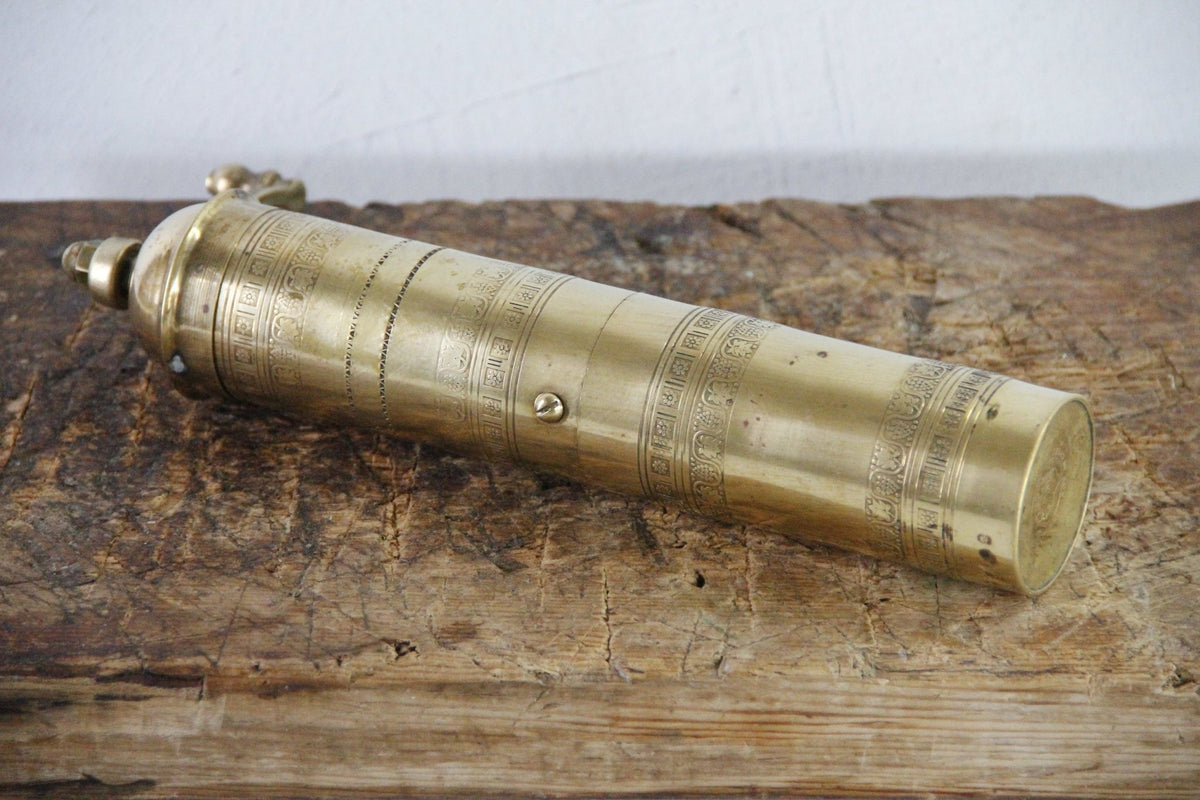 Vintage Brass Pepper Mill | Authentic Stamped Made in Greece - Debra Hall Lifestyle