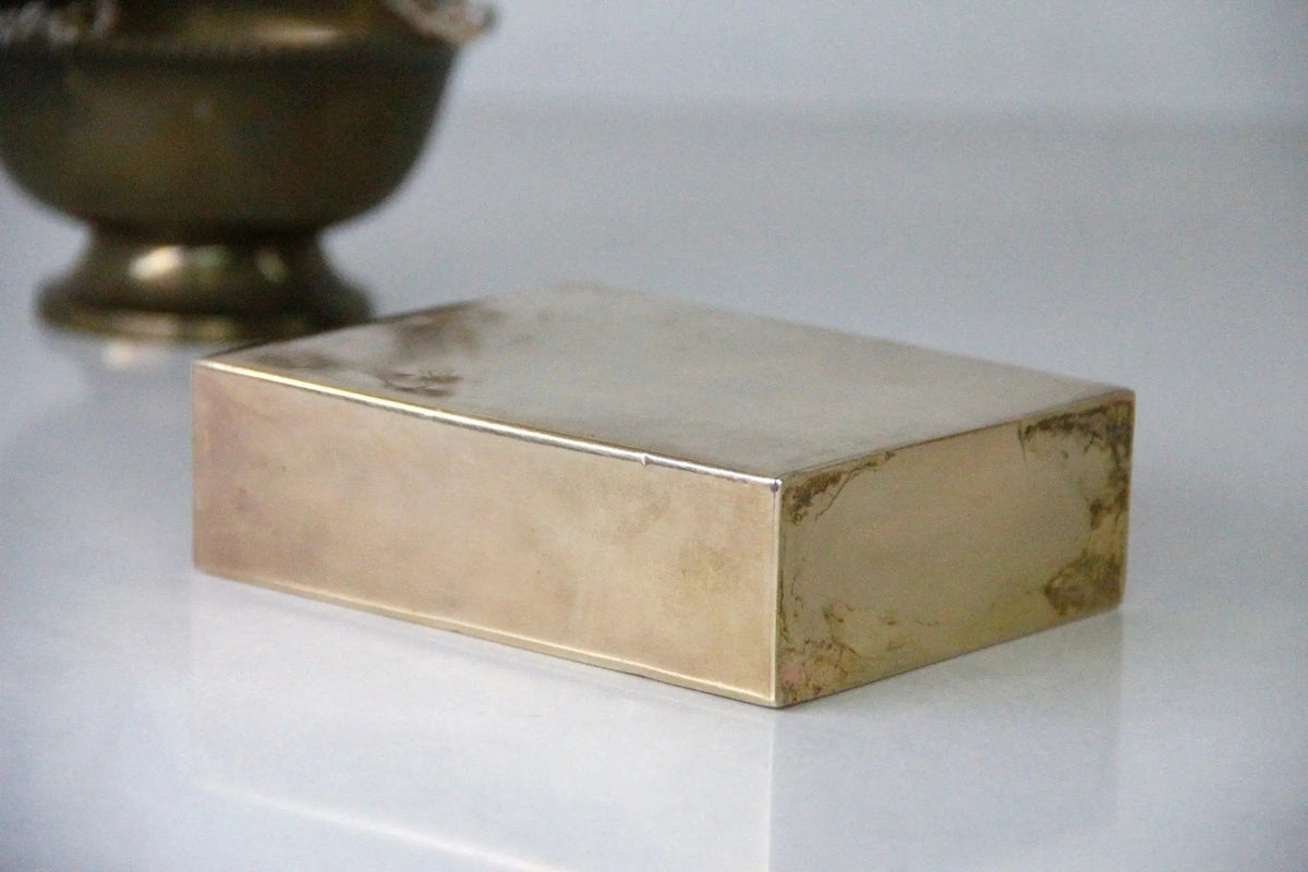Vintage Brass Perfume Bottle | Paris France Decanter - Debra Hall Lifestyle