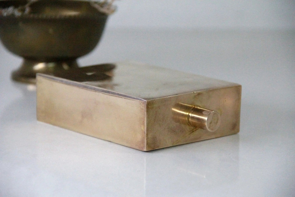 Vintage Brass Perfume Bottle | Paris France Decanter - Debra Hall Lifestyle