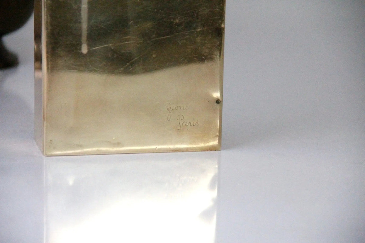 Vintage Brass Perfume Bottle | Paris France Decanter - Debra Hall Lifestyle