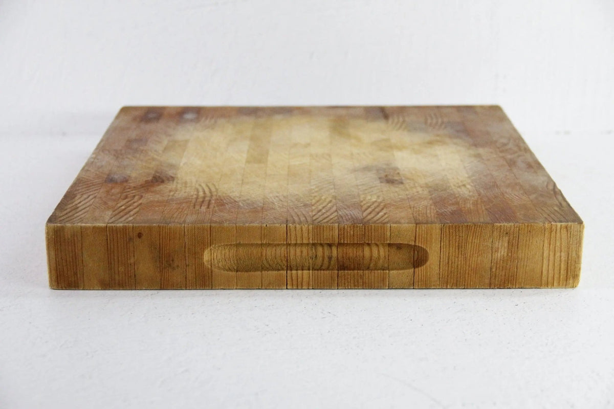 Vintage Butcher Block Cutting Board | Dual Carving Side - Debra Hall Lifestyle