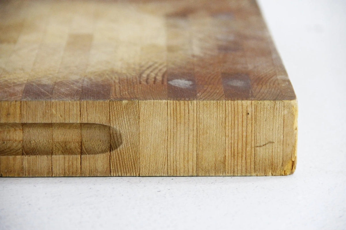 Vintage Butcher Block Cutting Board | Dual Carving Side - Debra Hall Lifestyle