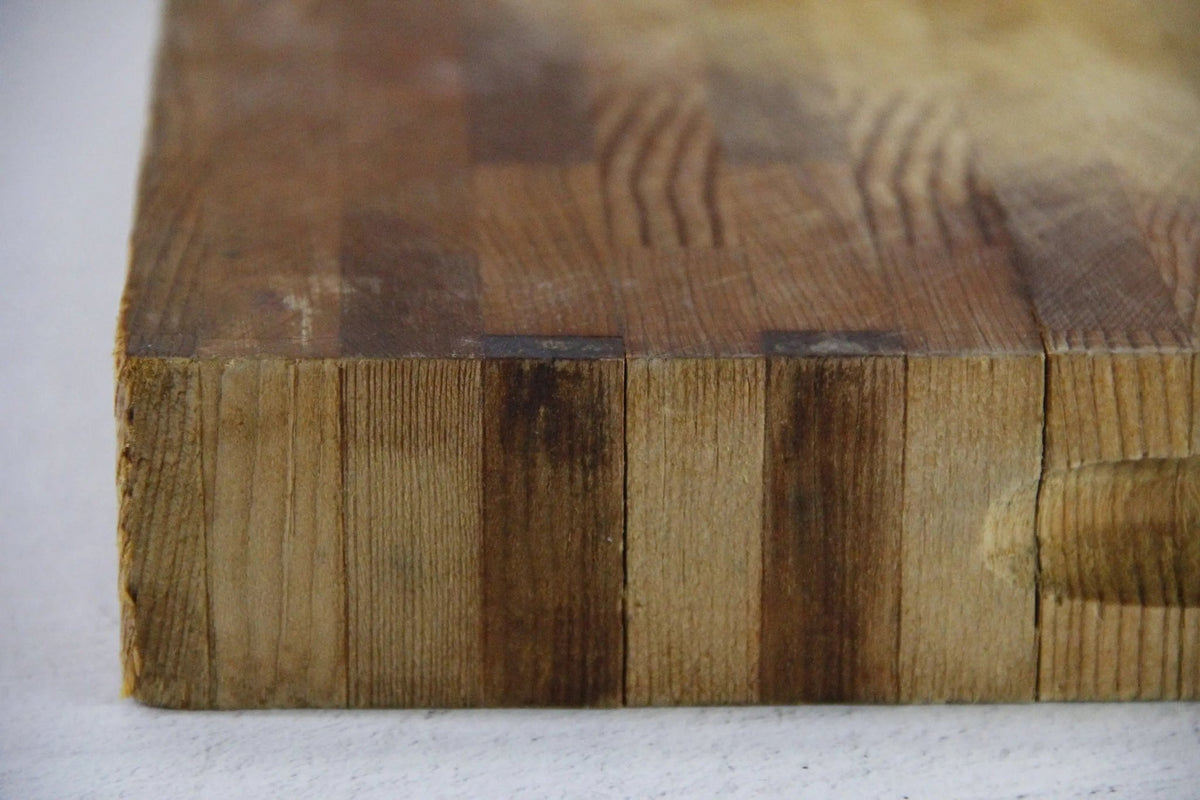 Vintage Butcher Block Cutting Board | Dual Carving Side - Debra Hall Lifestyle