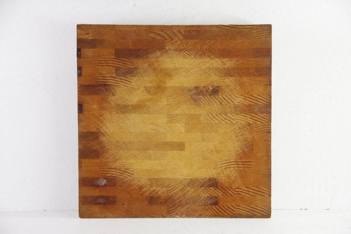 Vintage Butcher Block Cutting Board | Dual Carving Side - Debra Hall Lifestyle