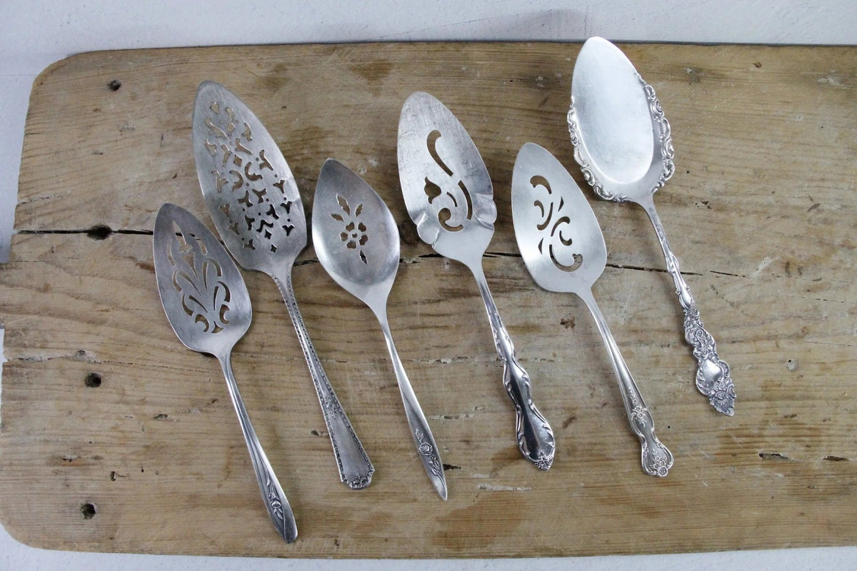 Vintage Cake Server | Silver Tart/Pie Serving Utensil - Debra Hall Lifestyle