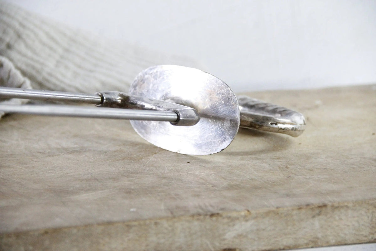 Vintage Carving Fork | Silver Two Prong Meat Holder - Debra Hall Lifestyle