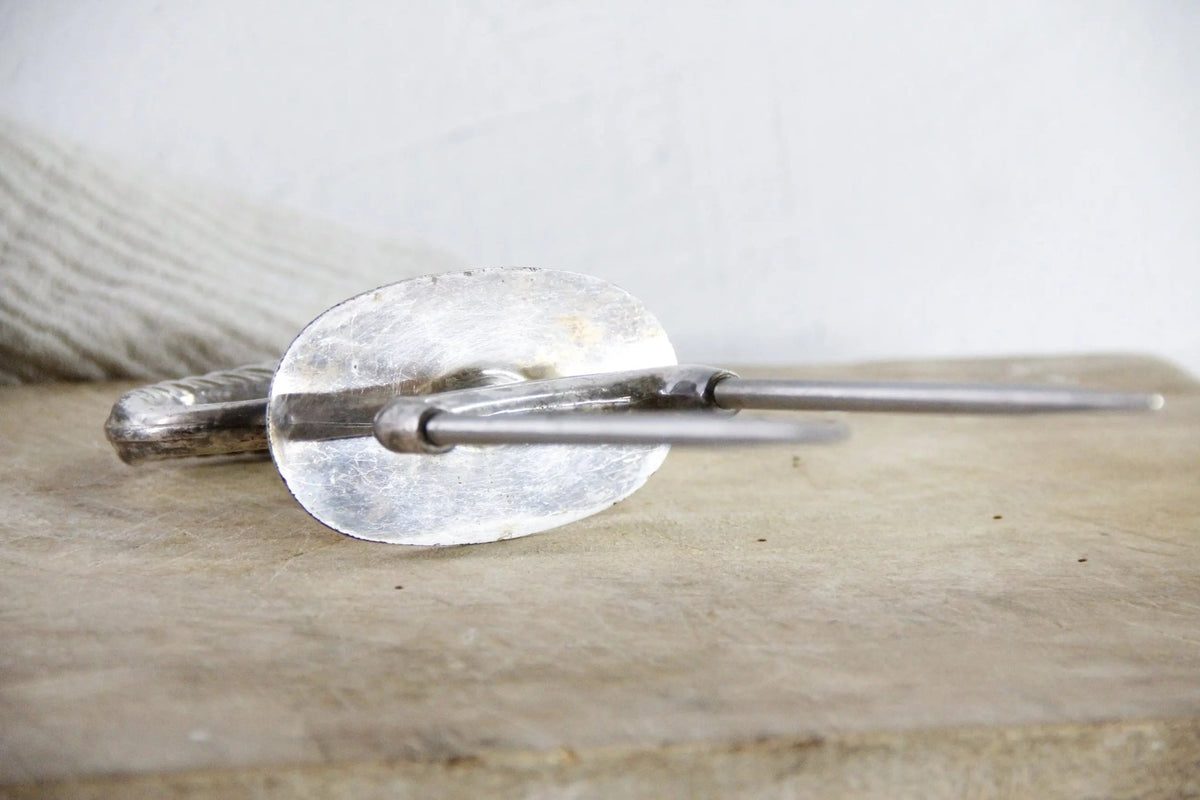 Vintage Carving Fork | Silver Two Prong Meat Holder - Debra Hall Lifestyle