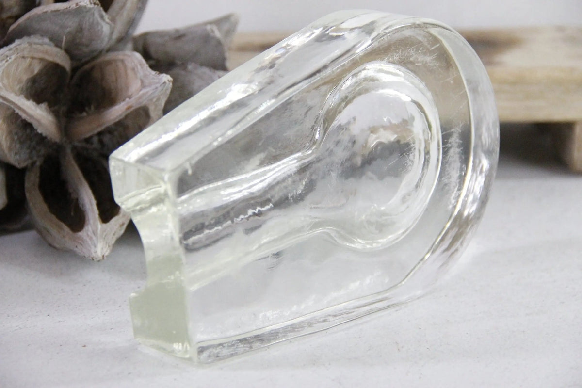 Vintage Cigar Ashtray | Large MCM Heavy Glass Blenko - Debra Hall Lifestyle