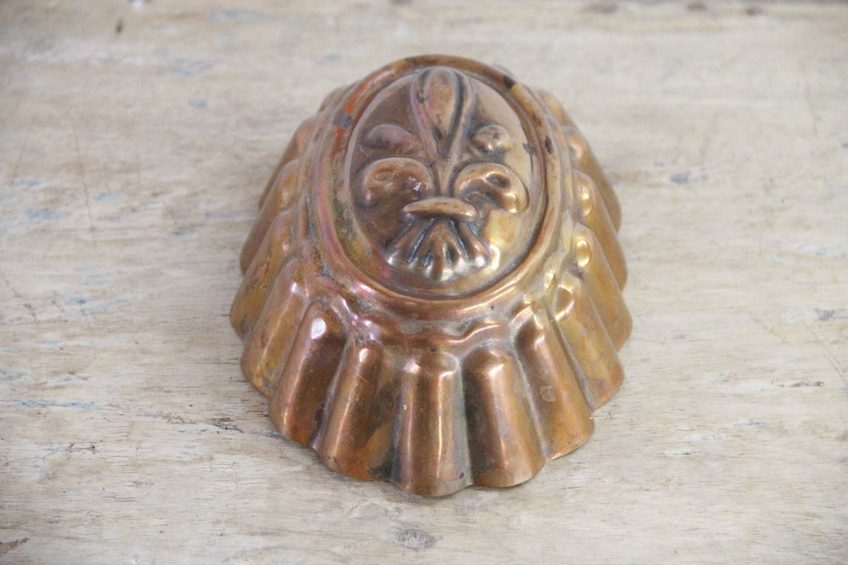 Vintage Copper Mold Fleur de Lis French Kitchen Decor - Debra Hall Lifestyle