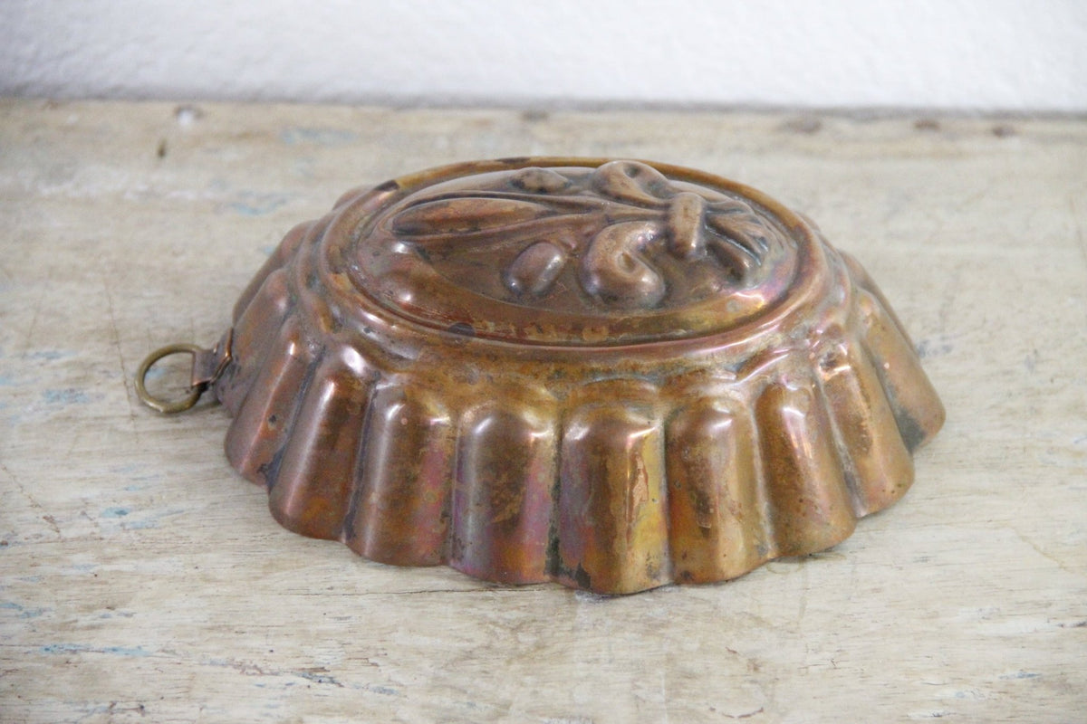 Vintage Copper Mold Fleur de Lis French Kitchen Decor - Debra Hall Lifestyle