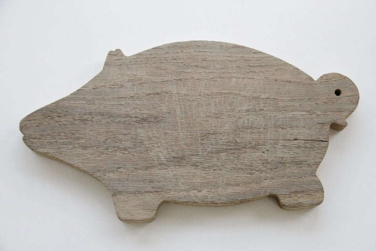 Vintage Cutting Board | Hand Carved Wooden Pig - Debra Hall Lifestyle